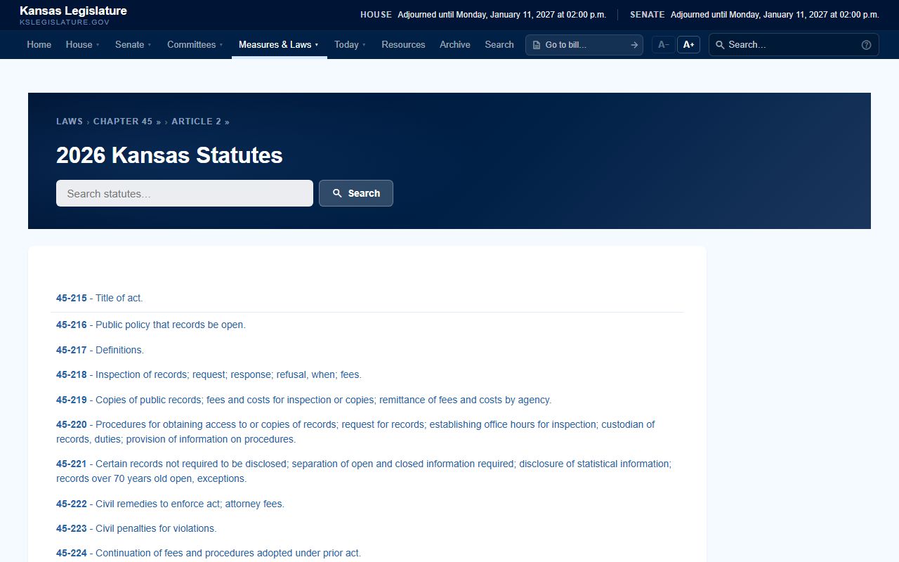 Linn County Clerk of the District Court Kansas Open Records Act article