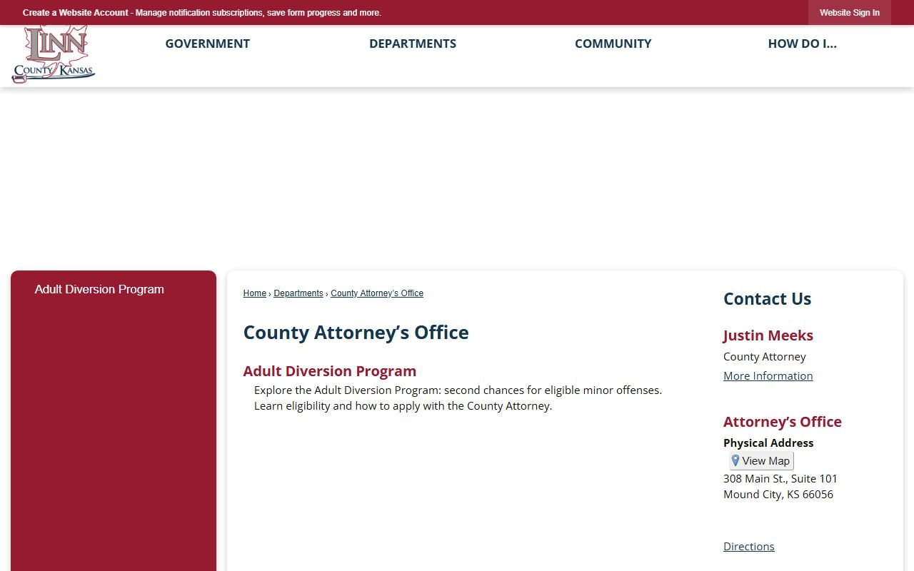 Linn County arrest records and court charges County Attorney office