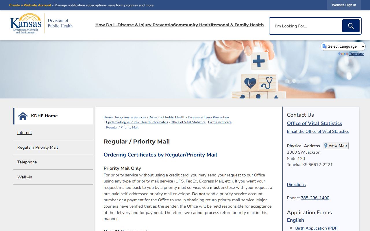 Linn County divorce records KDHE divorce certificate page