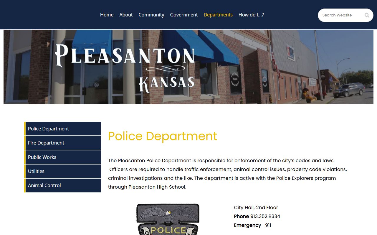 Pleasanton Police source for Linn County traffic court records