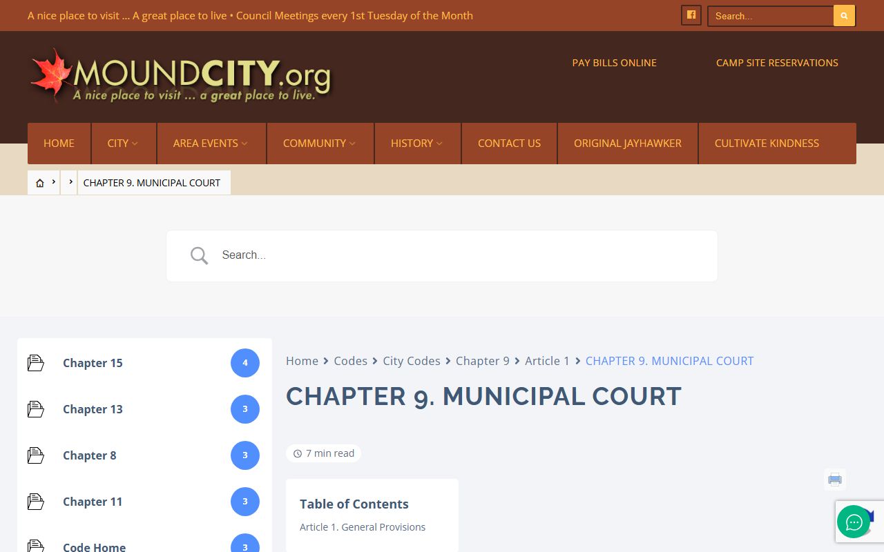 Linn County warrant search Mound City municipal court code
